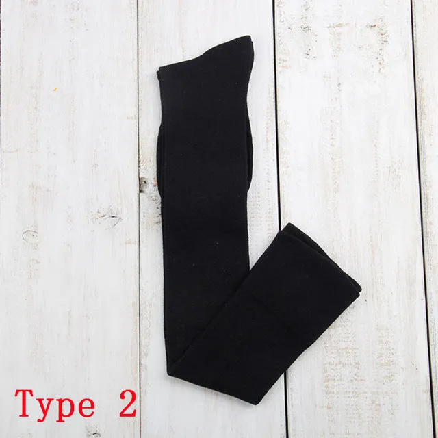 10 Solid Colors Long sexy Stockings Female Warm Thigh High Over the Knee Cotton Girls Ladies Women winter