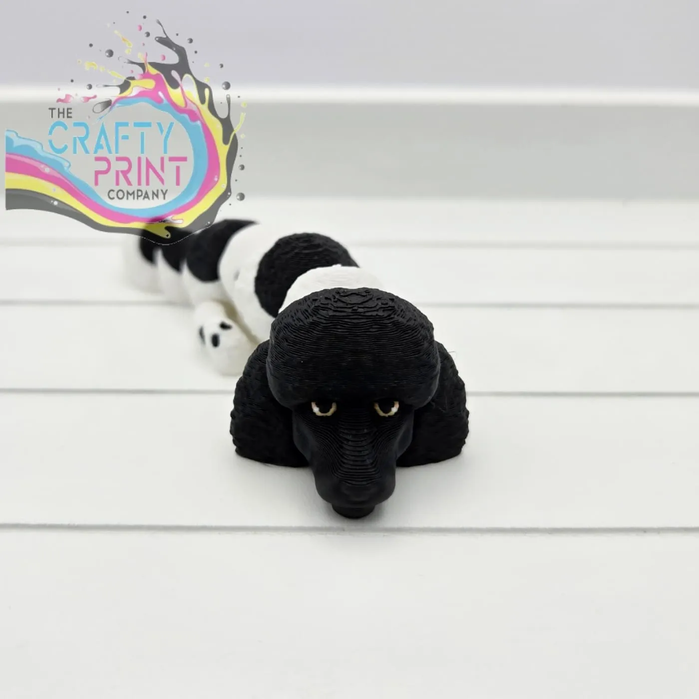 3D Printed Poodle Dog Articulated Flexi Keyring/Fidget