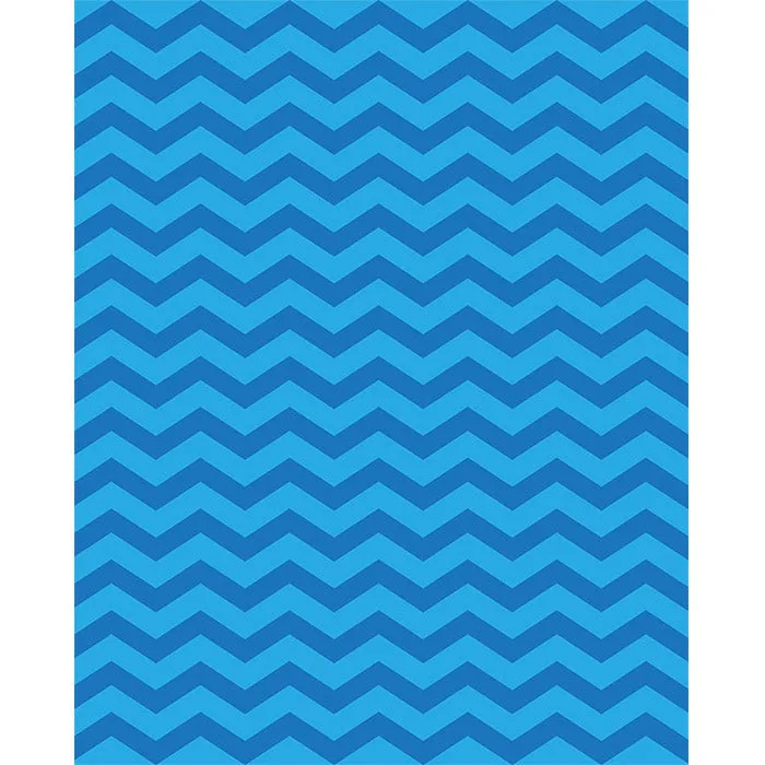 Aquamarine Chevron Printed Backdrop