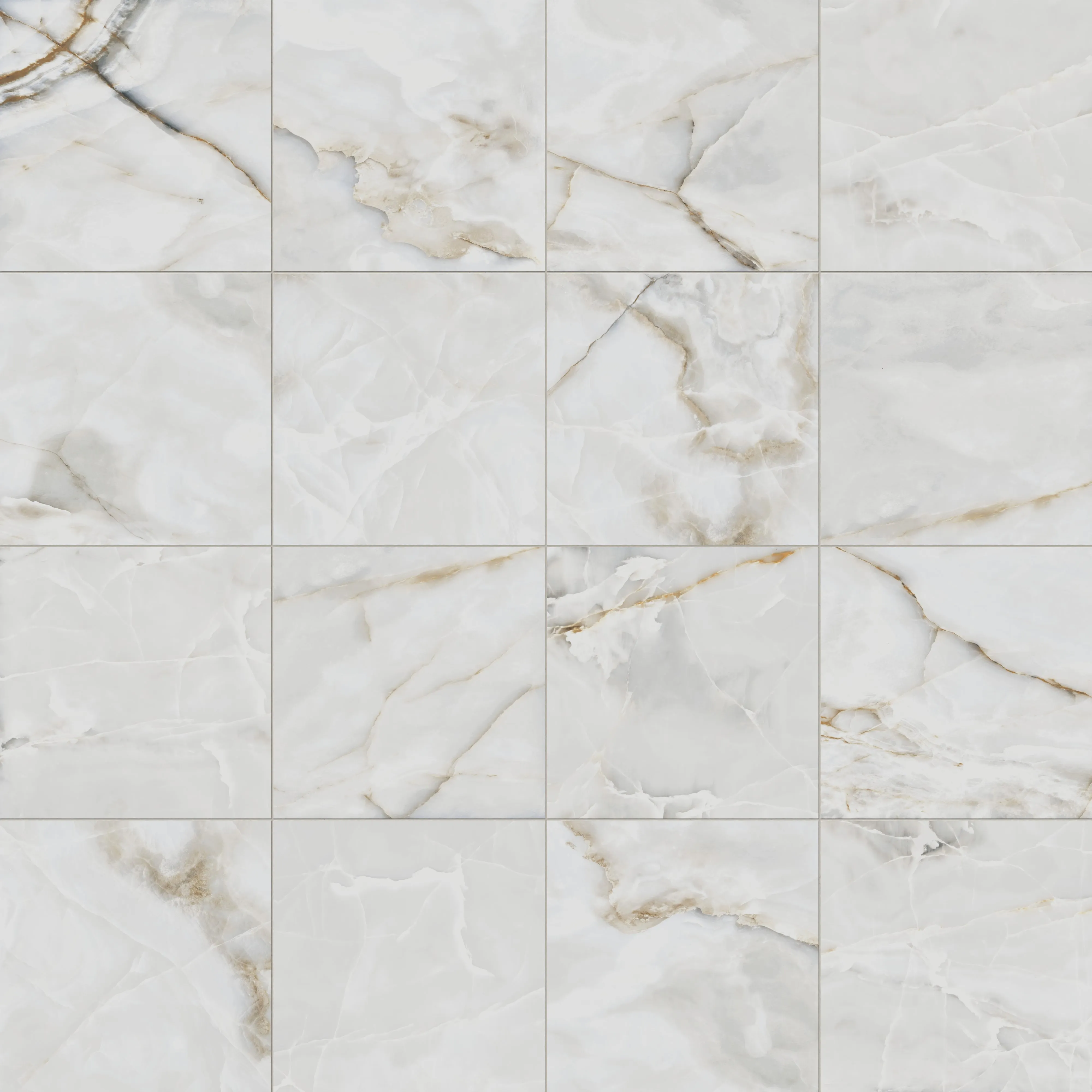 Astrid 24x24 Polished Porcelain Tile in Pearl