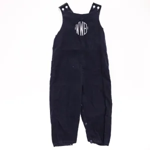 Bailey Boys Corduroy Monogram Overalls