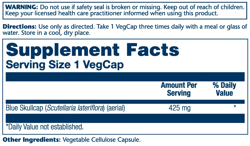 Blue Skullcap Aerial 425mg