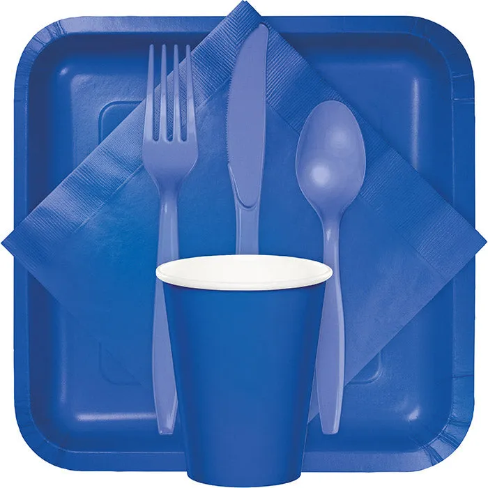 Bulk Cobalt Blue 2 Ply Beverage Napkins (1200 per Case)