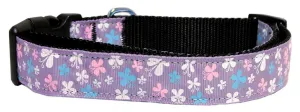 Butterfly Nylon Ribbon Collar Lavender Sm