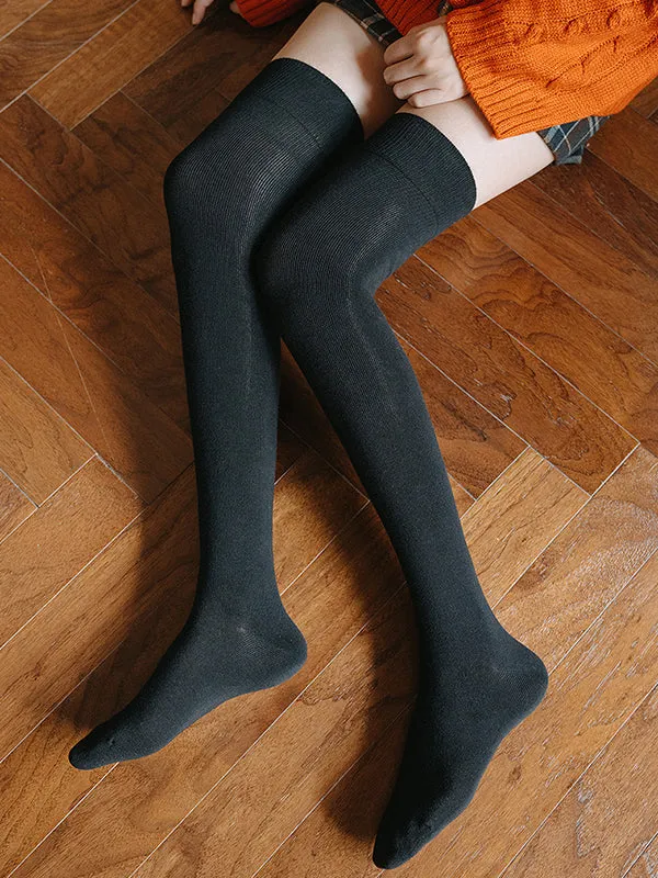 Casual Skinny Leg Solid Color Stockings Accessories