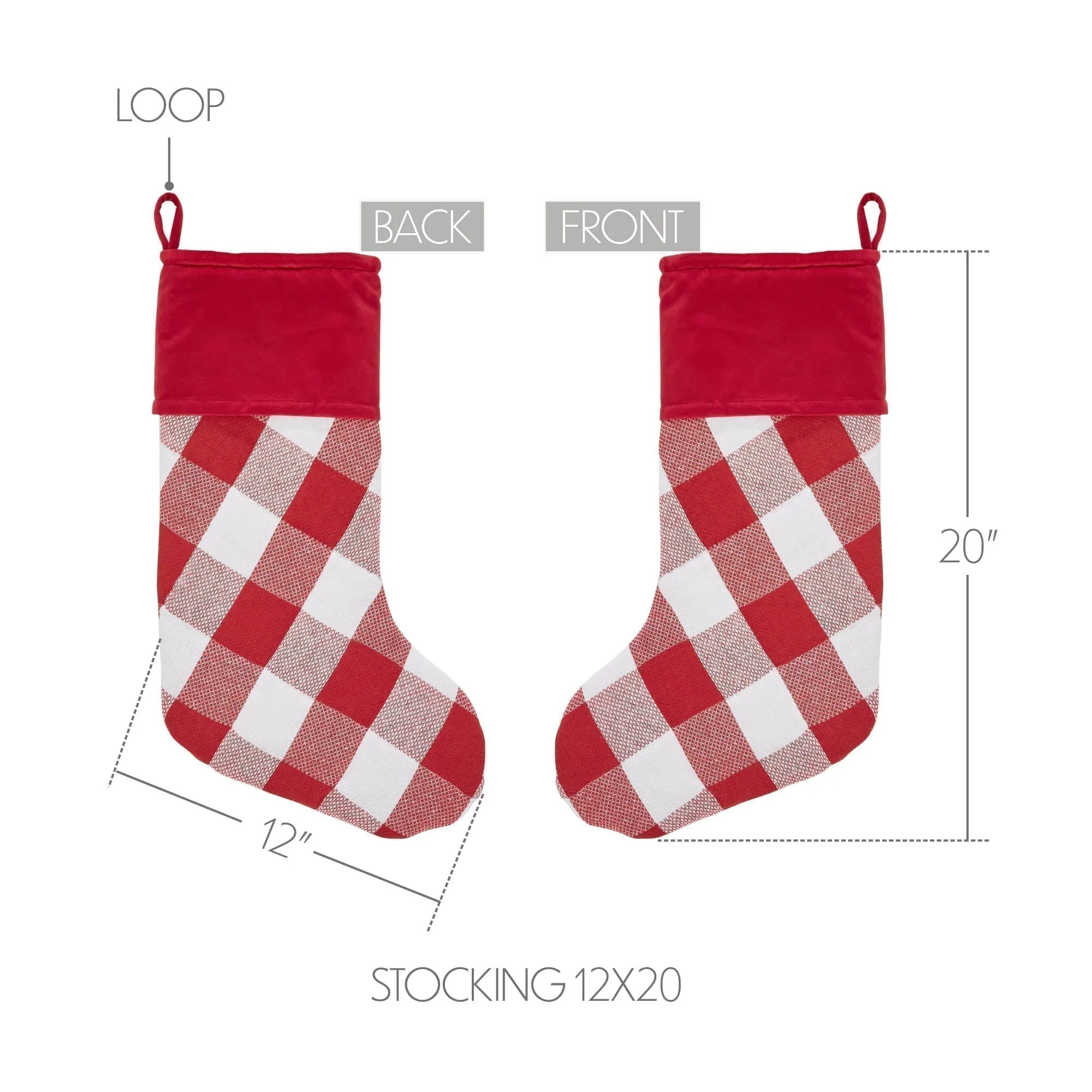 Cherry Ann Check Stocking