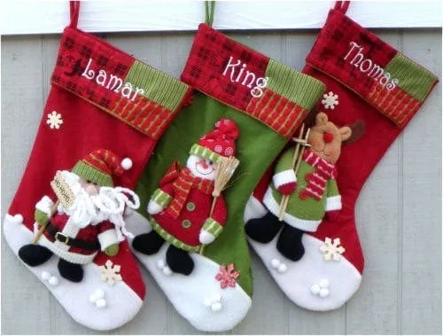 Children's Santa 3D Stocking with Free Personalization