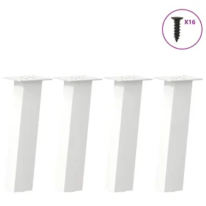 Coffee Table Legs 4 pcs White 30 cm Steel