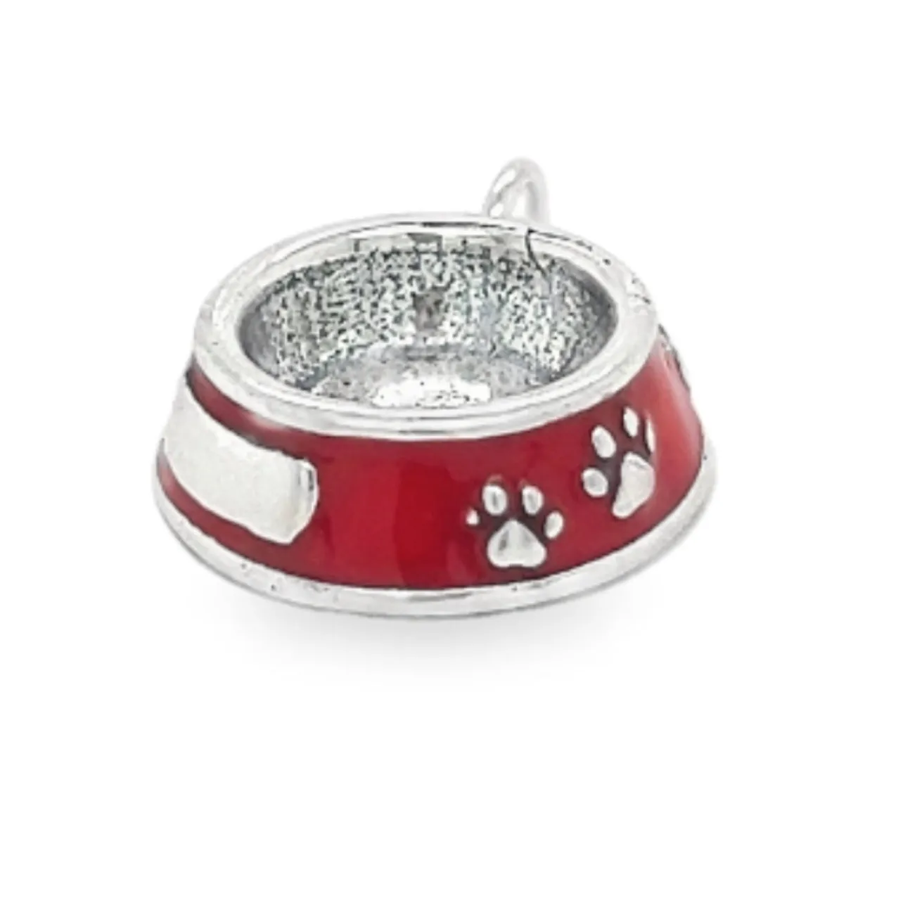 D1715 Red Dog Bowl Pendant