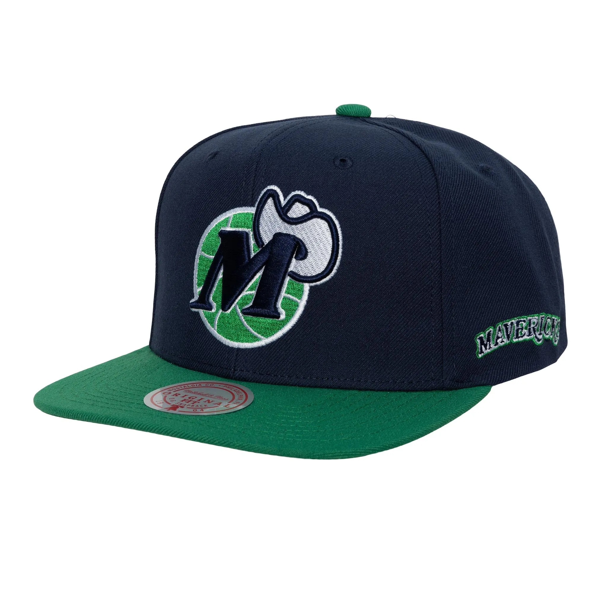 DALLAS MAVERICKS MITCHELL & NESS HARDWOOD CLASSIC ORIGINS 2TONE SNAPBACK