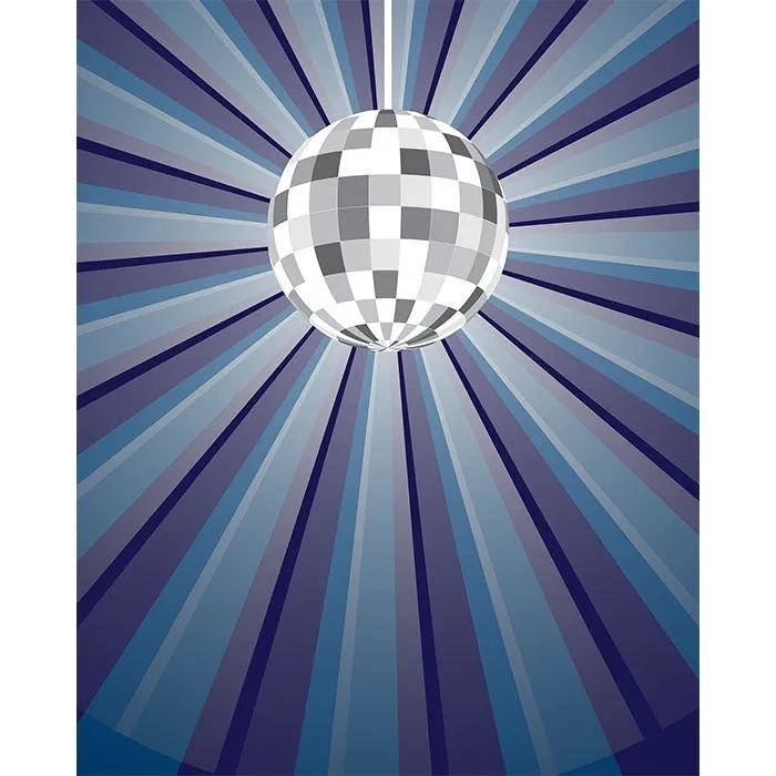 Disco Ball Printed Backdrop