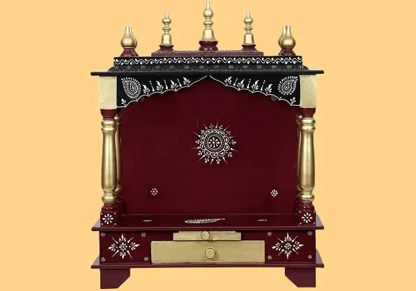 Elegant Hand Crafted Teak Wooden Temple