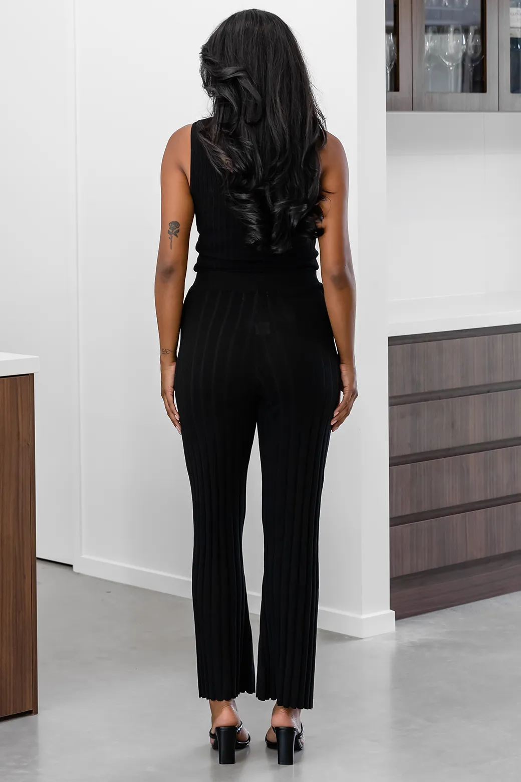 FINAL SALE | Stevie Knitted Pant Black