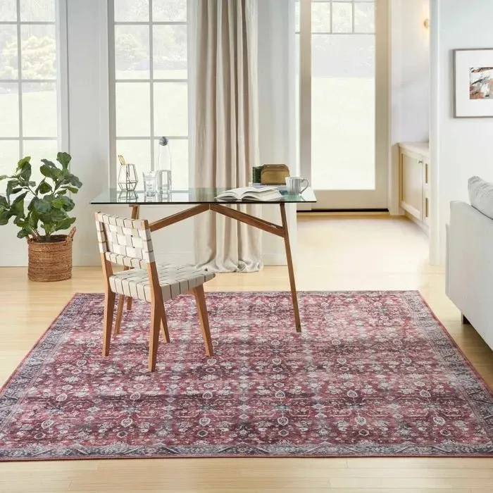 Grand Washables GRW06 Brick/Ivory Rug