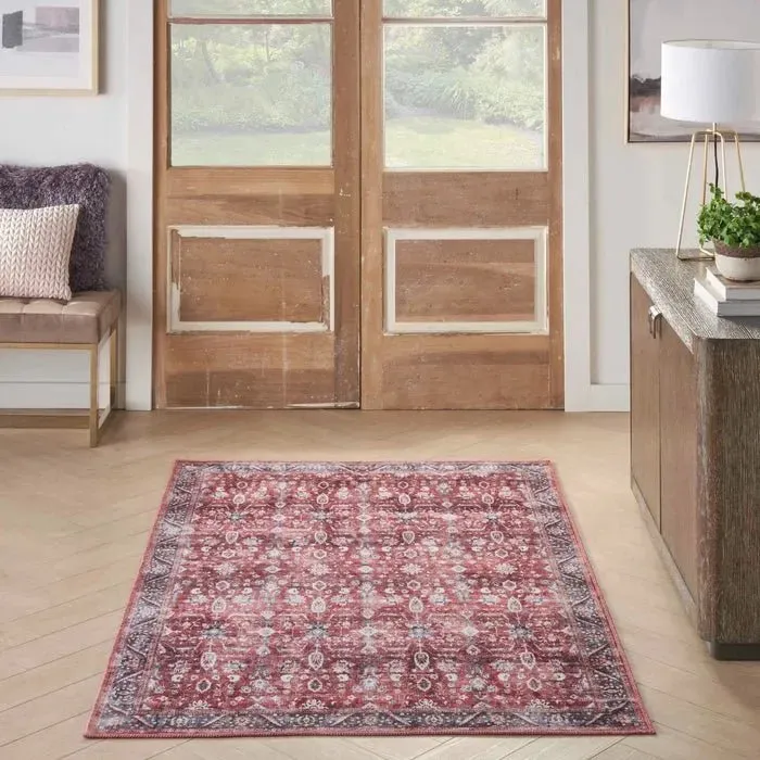 Grand Washables GRW06 Brick/Ivory Rug