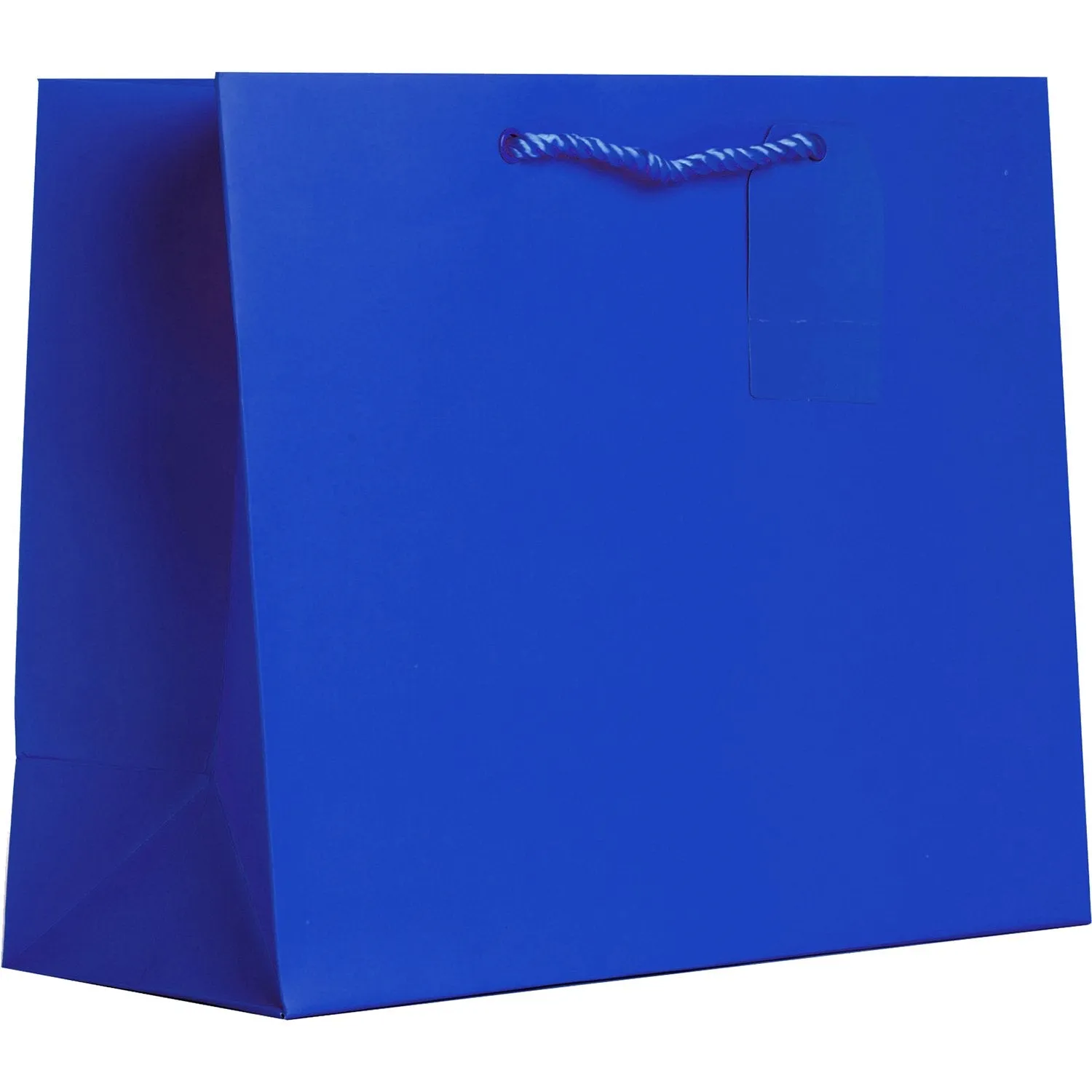 Heavyweight Solid Color Large Gift Bags, Matte Royal Blue