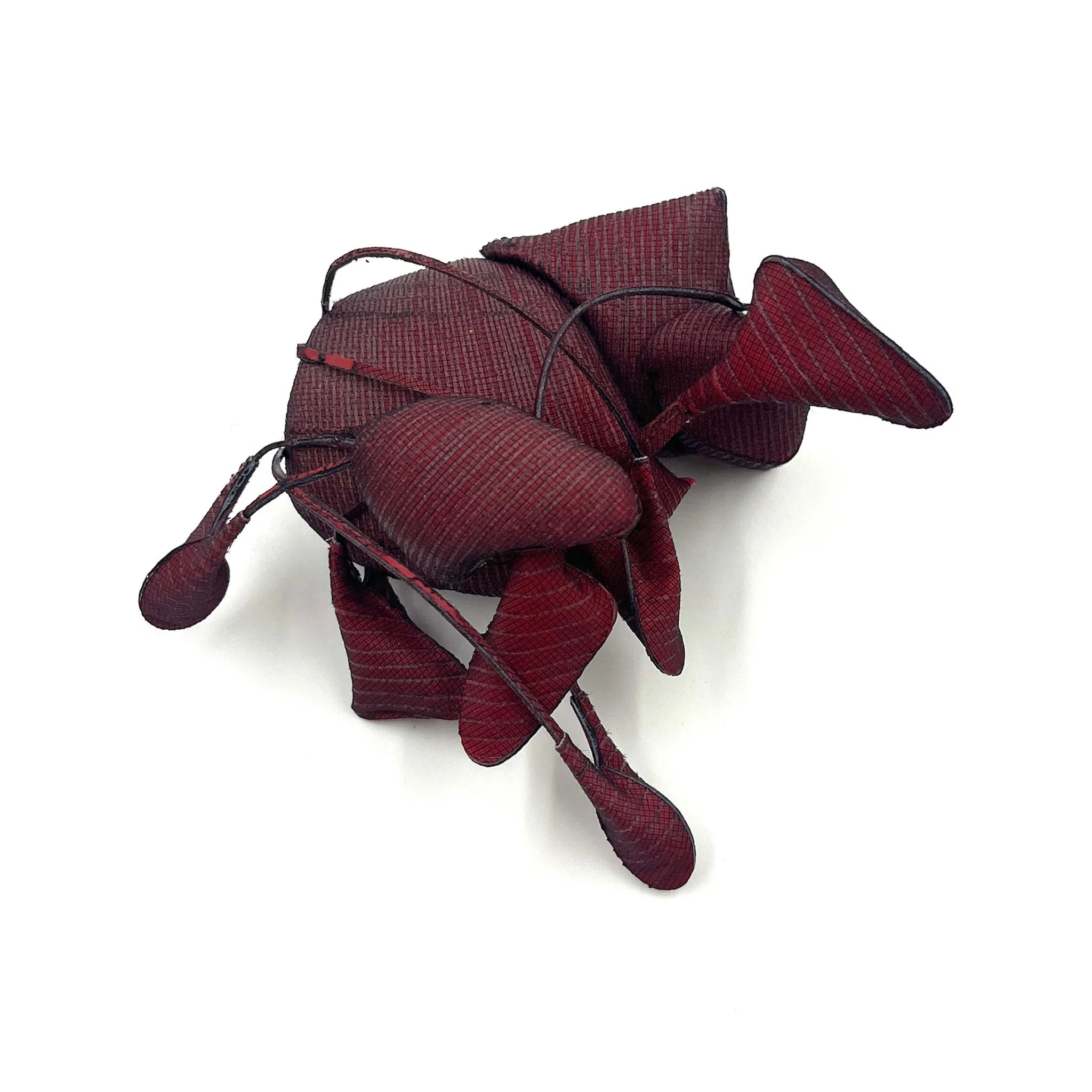 Hoyeon Chung - Wine Red Pillow Brooch