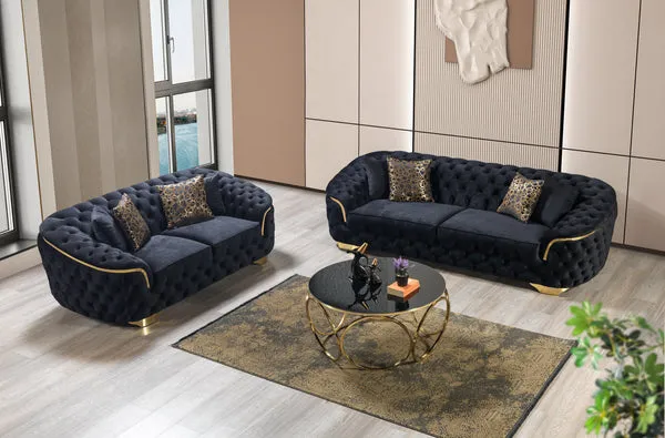 Lupino Velvet Sofa & Loveseat