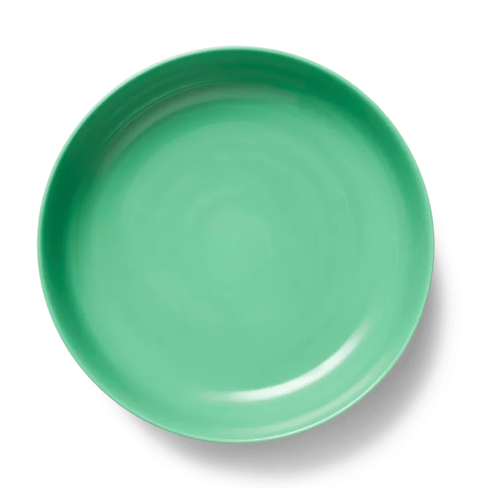 Lyngby Porcelæn Rhombe Color Serving Bowl, Green, Ø: 11.3"