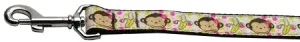 Monkeys And Bananas Nylon Dog Leash 5-8 Inch Wide 6ft Long