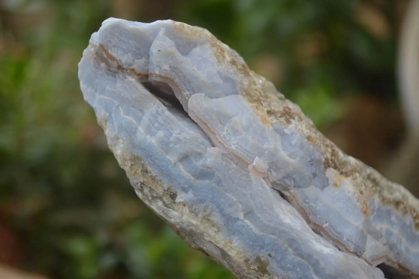 Natural Crystalline Blue Lace Agate Specimens x 2 From Namibia