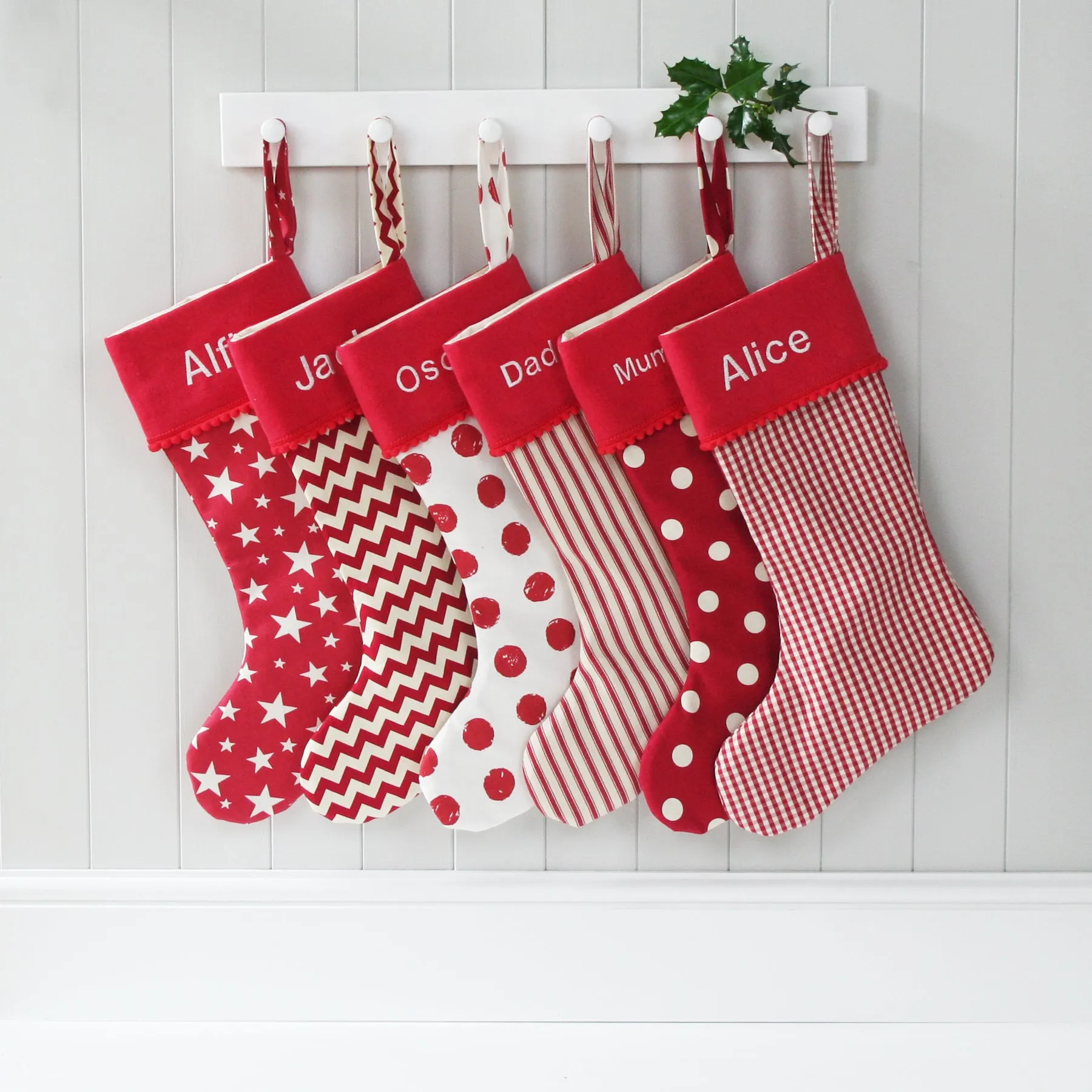 Personalised Christmas Stocking STARS