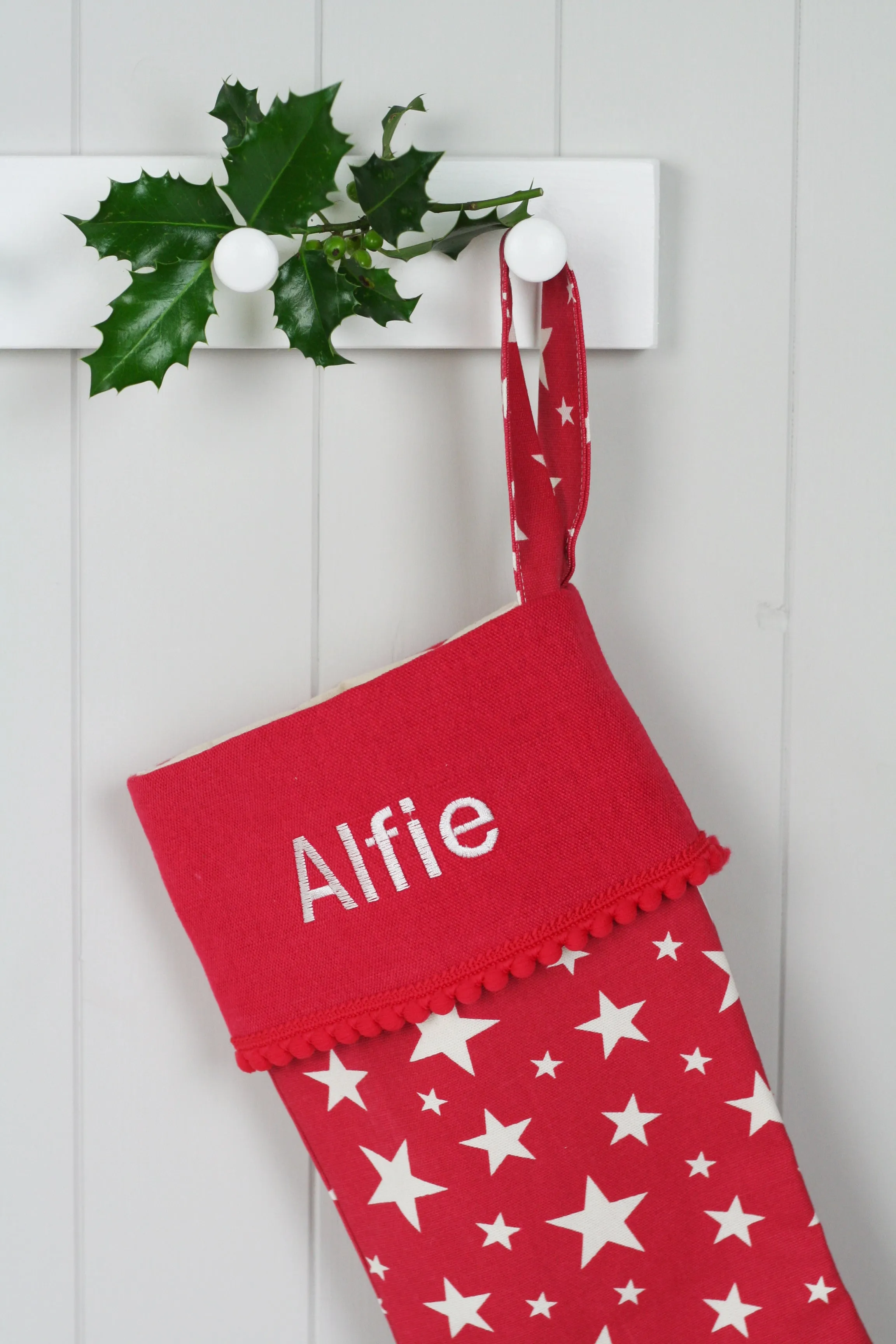 Personalised Christmas Stocking STARS