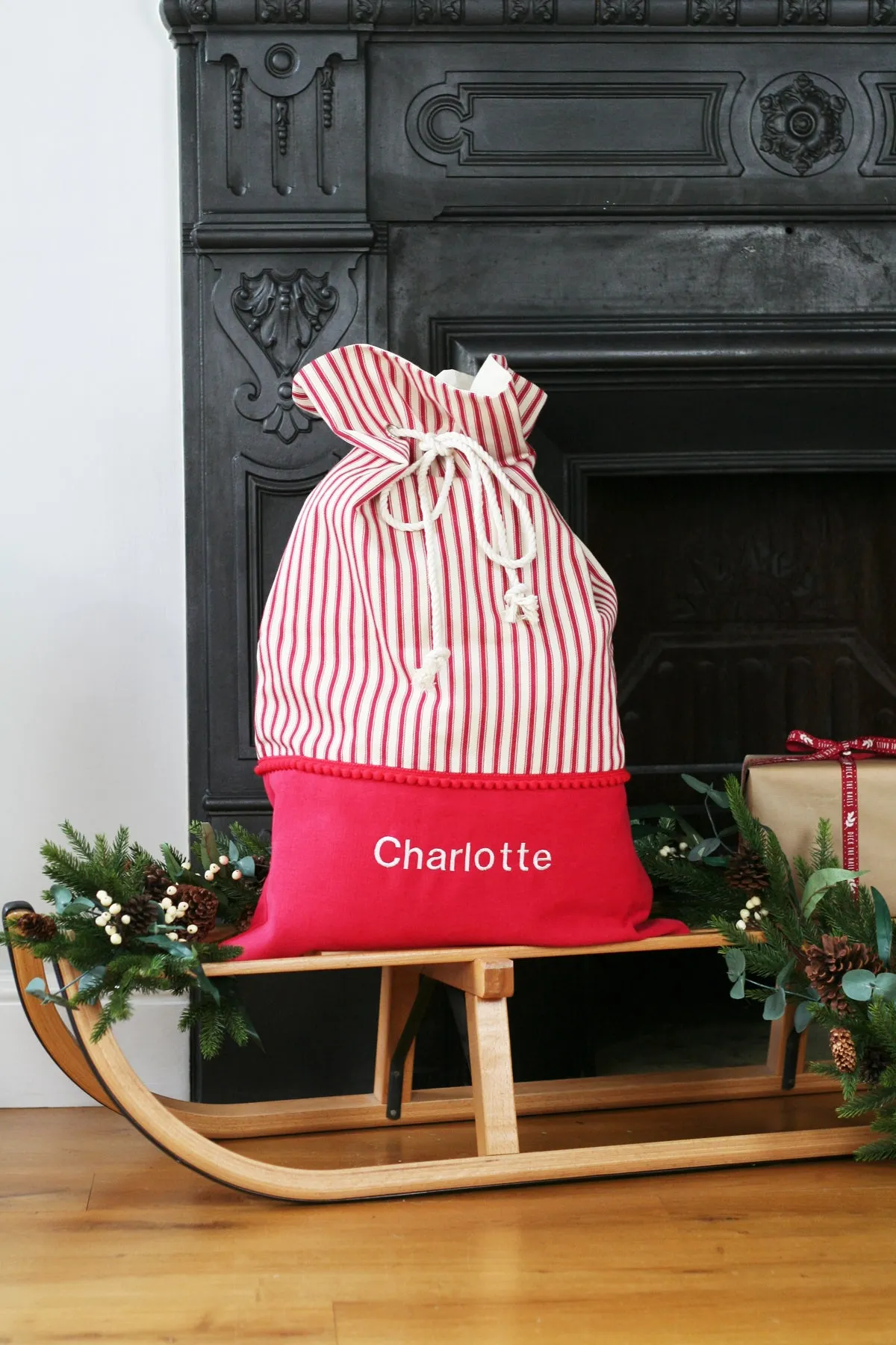 Personalised Christmas Stocking STRIPES