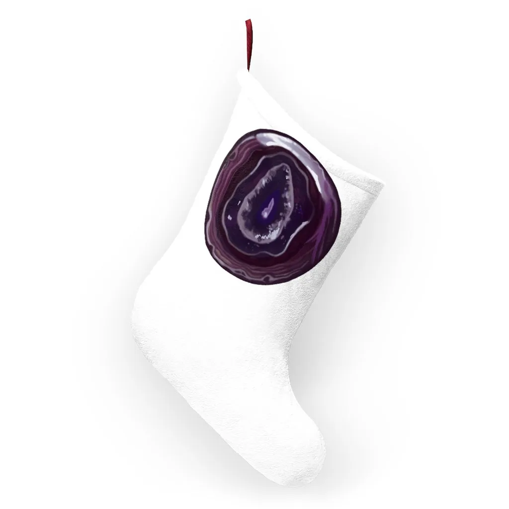 Purple Rock Christmas Stockings