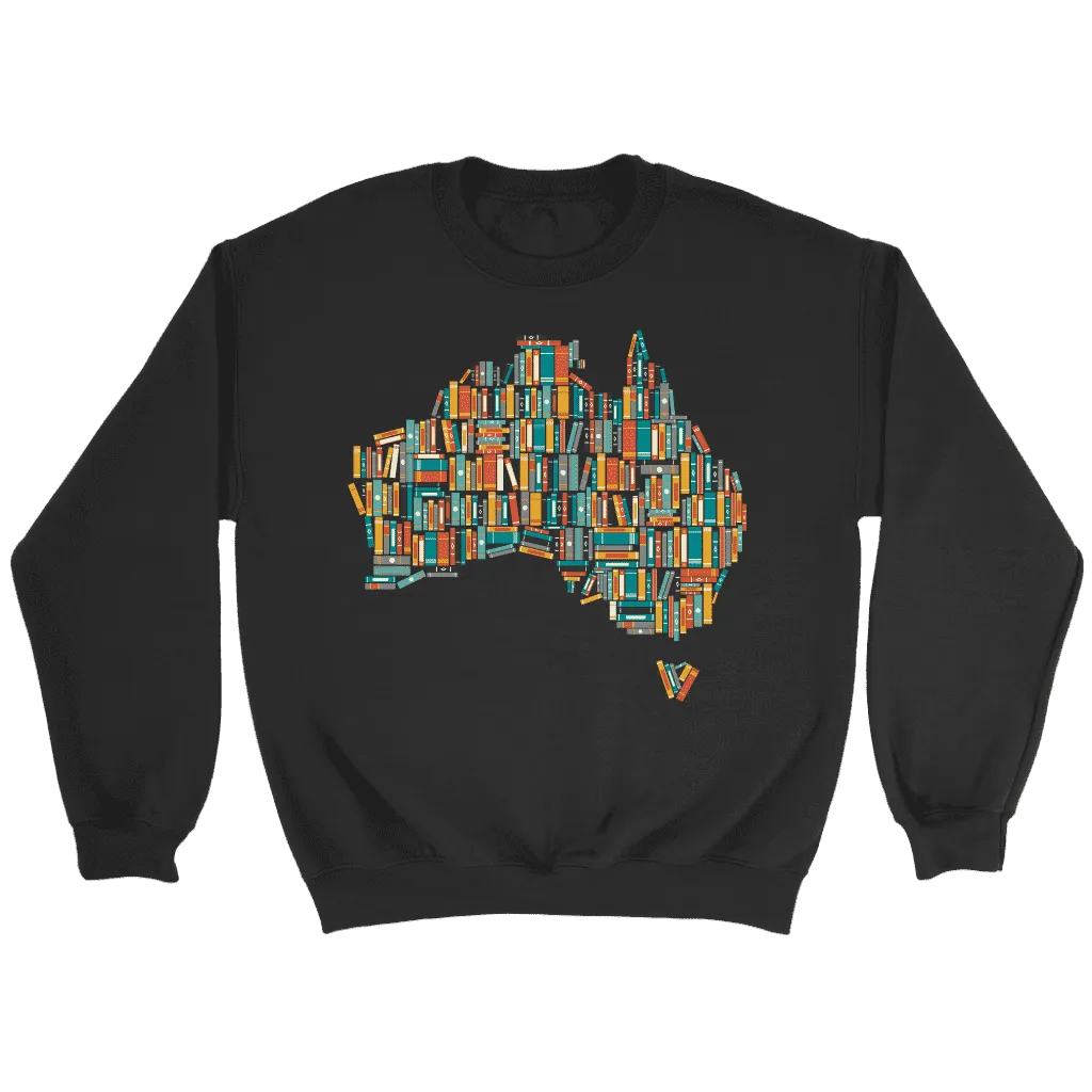 "Australia Bookish Map" Sweatshirt