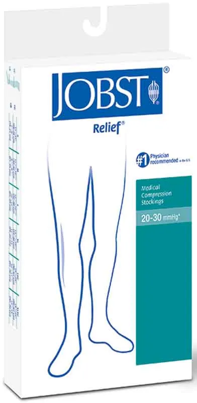 Relief Knee-High Firm Compression Stockings Small, Silky Beige