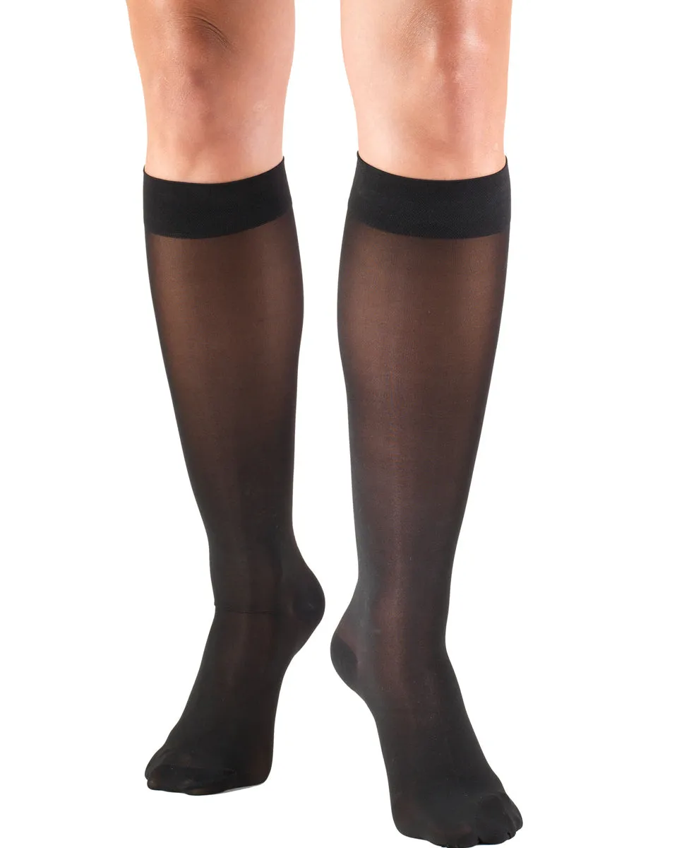 ReliefWear Women's TruSheer Knee High Support Stockings 20-30 mmHg