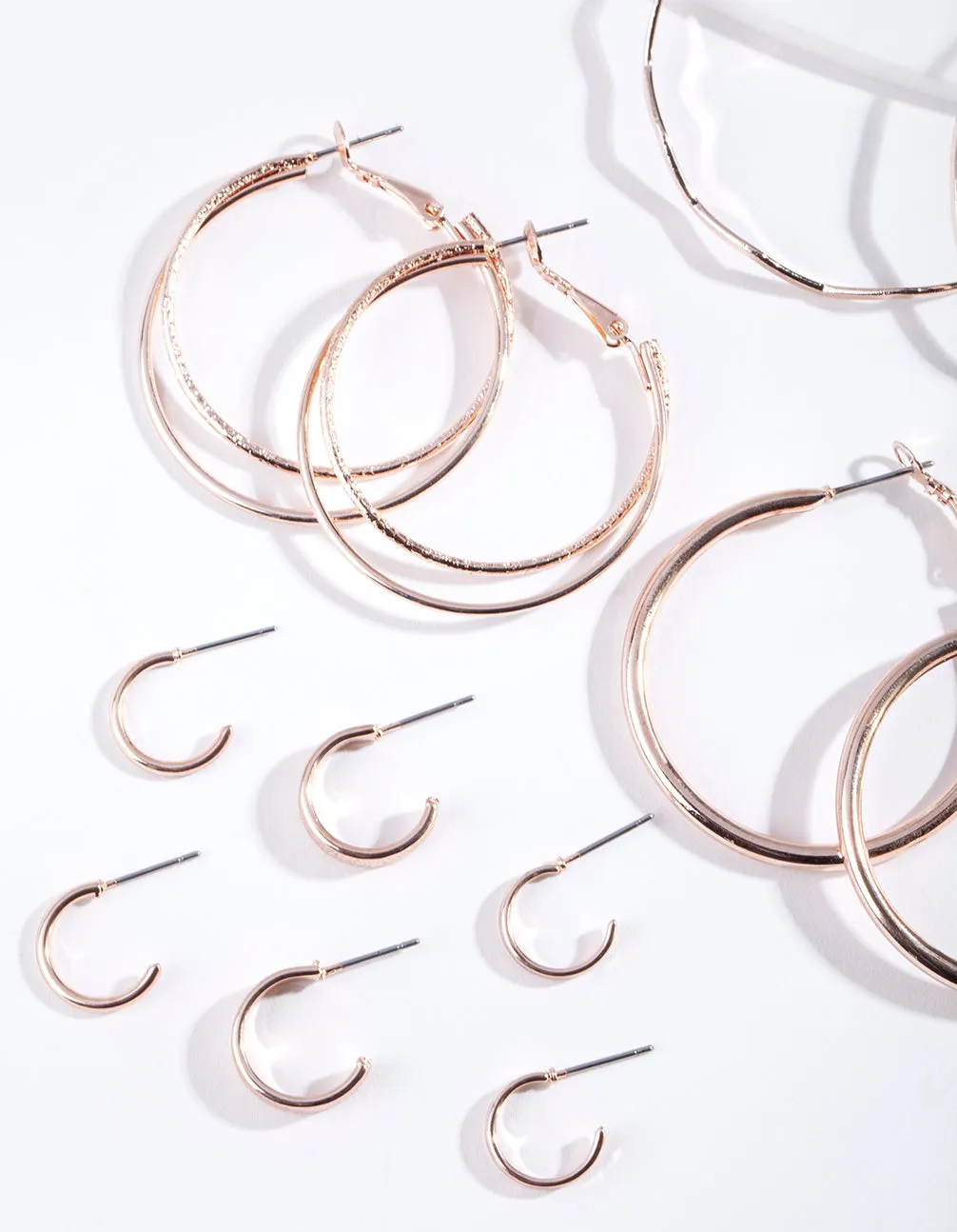 Rose Gold Essential Multi Hoop 6-Pack