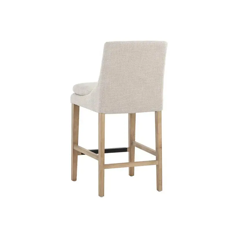 Rosine Counter Stool Effie Flax With Solid Birch Wood