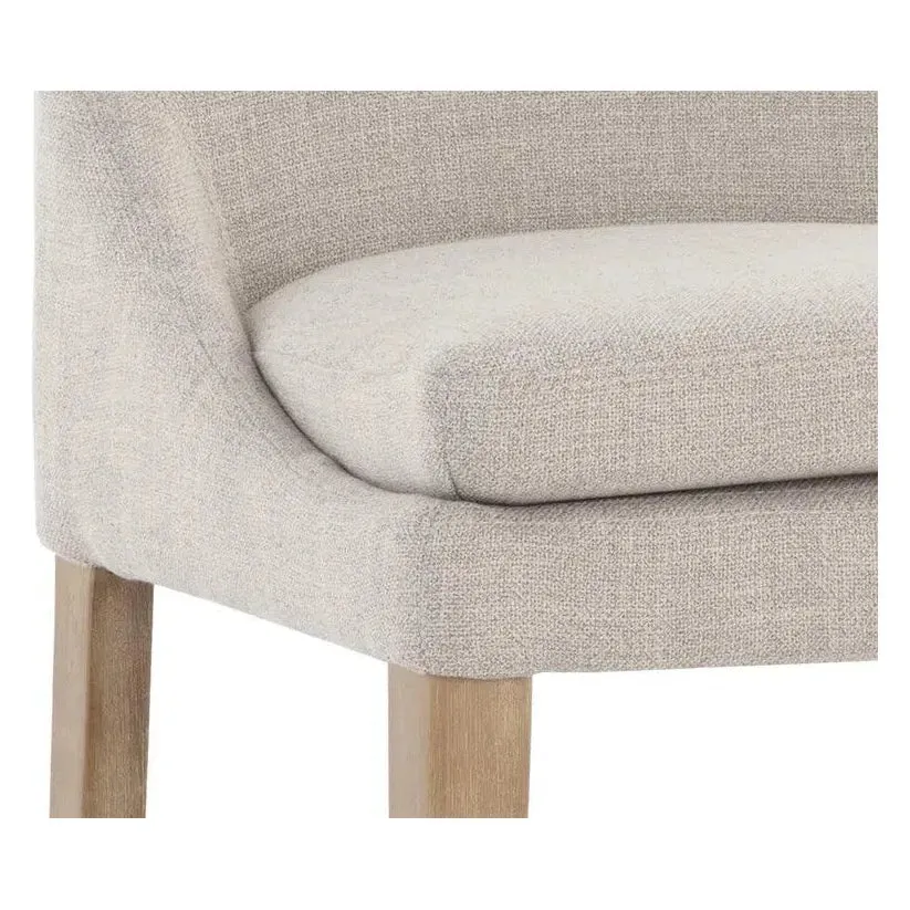 Rosine Counter Stool Effie Flax With Solid Birch Wood