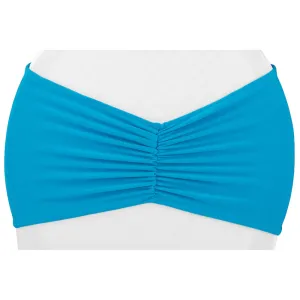 Ruffled Spandex Chair Band - Aqua Blue