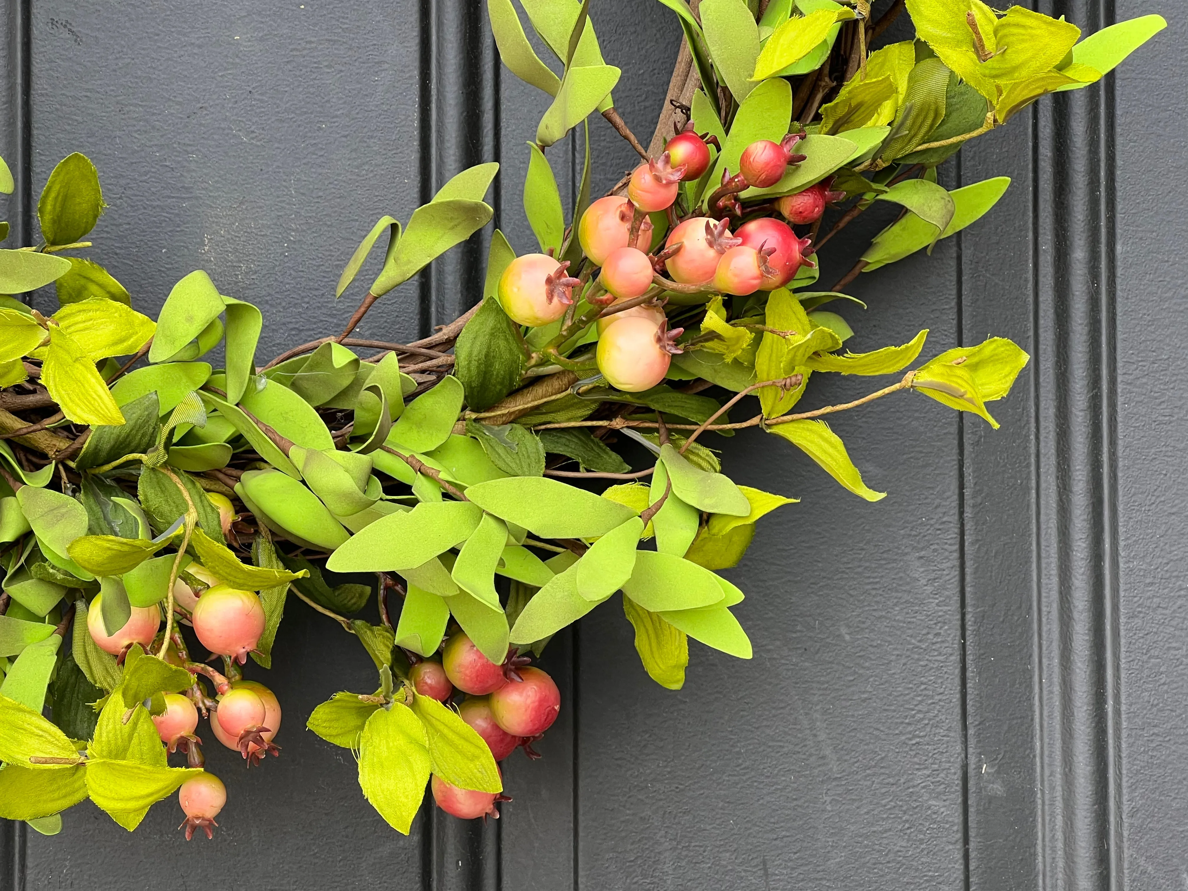 Rustic Farmhouse Crabapple Wreath