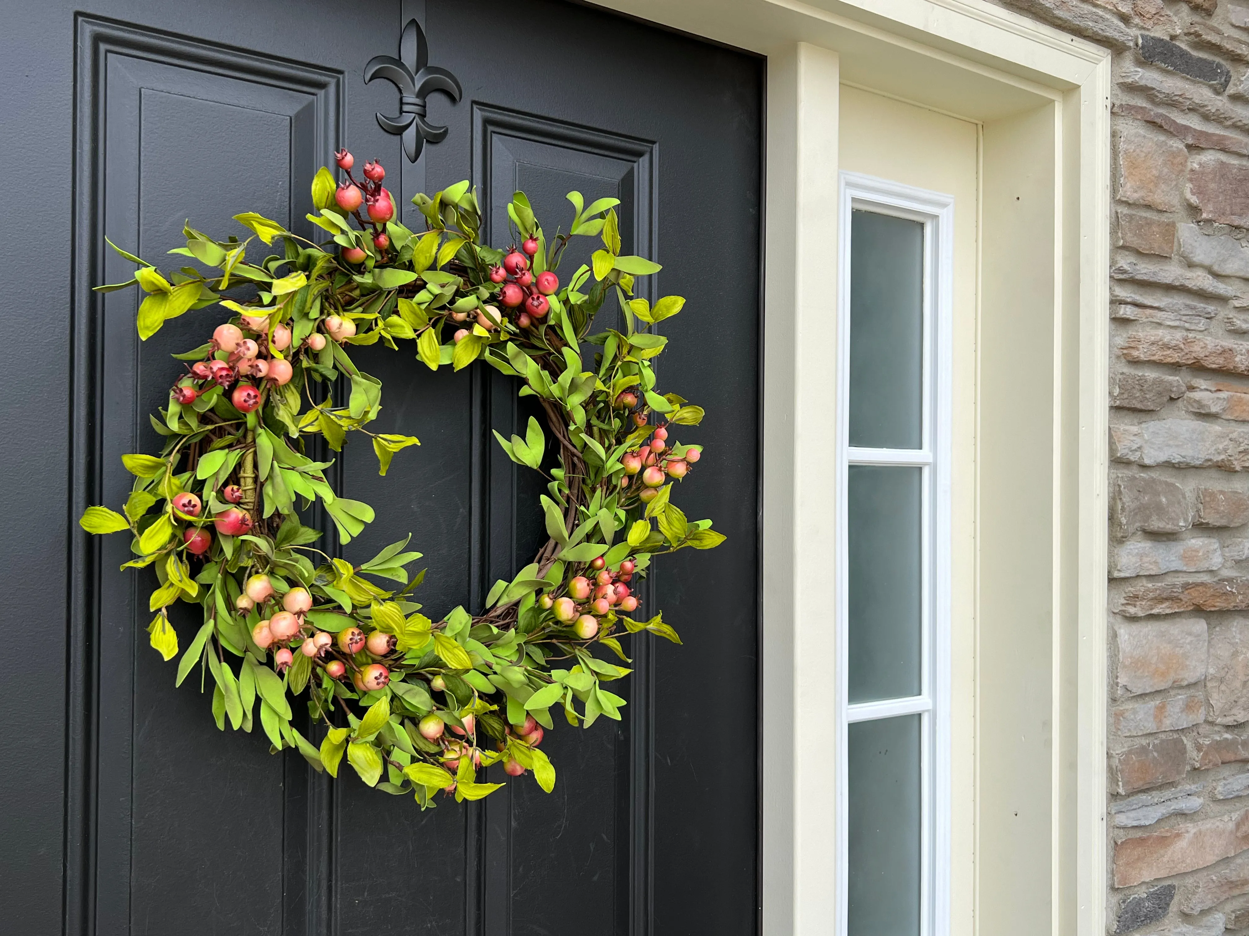 Rustic Farmhouse Crabapple Wreath