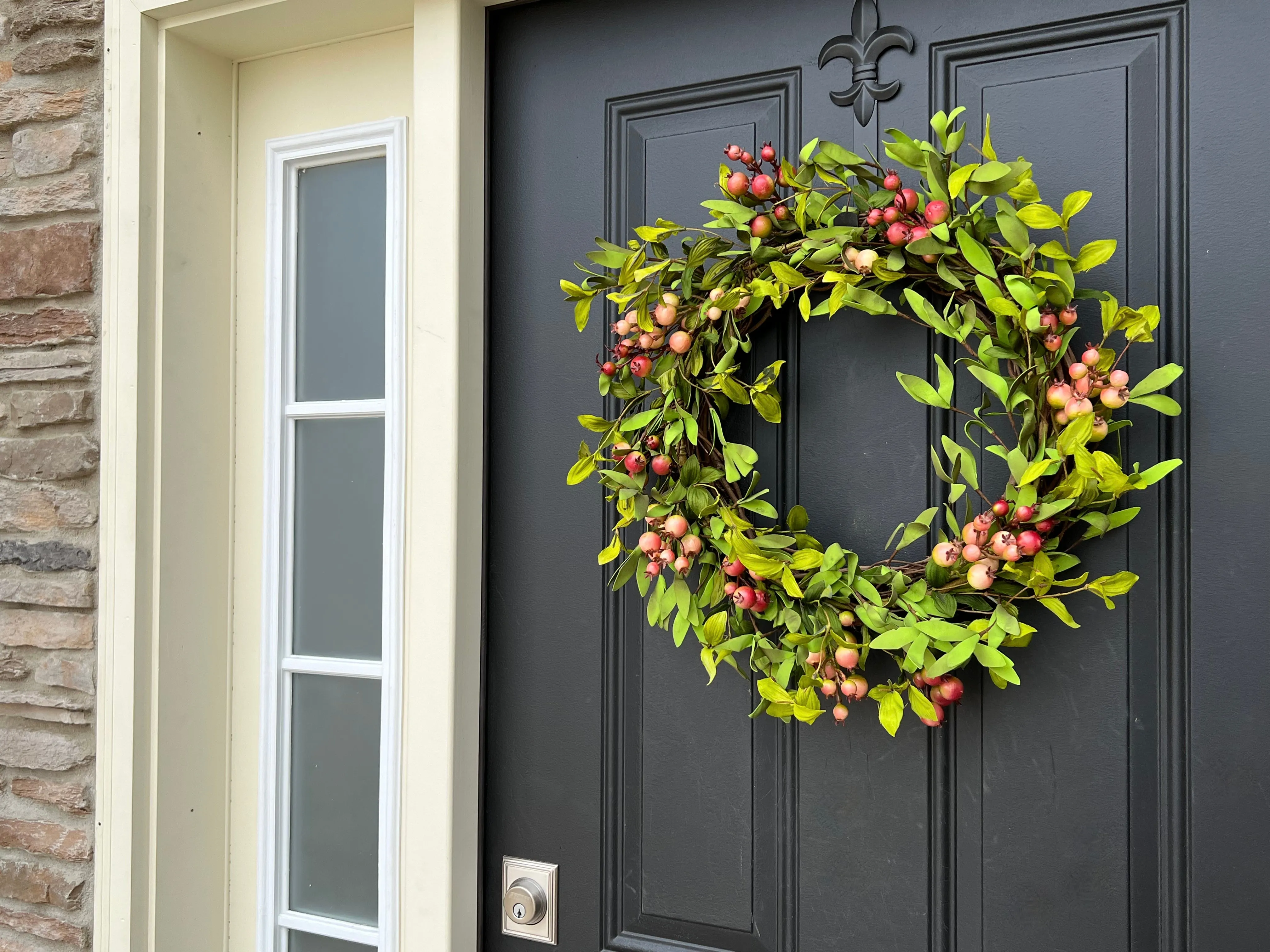 Rustic Farmhouse Crabapple Wreath