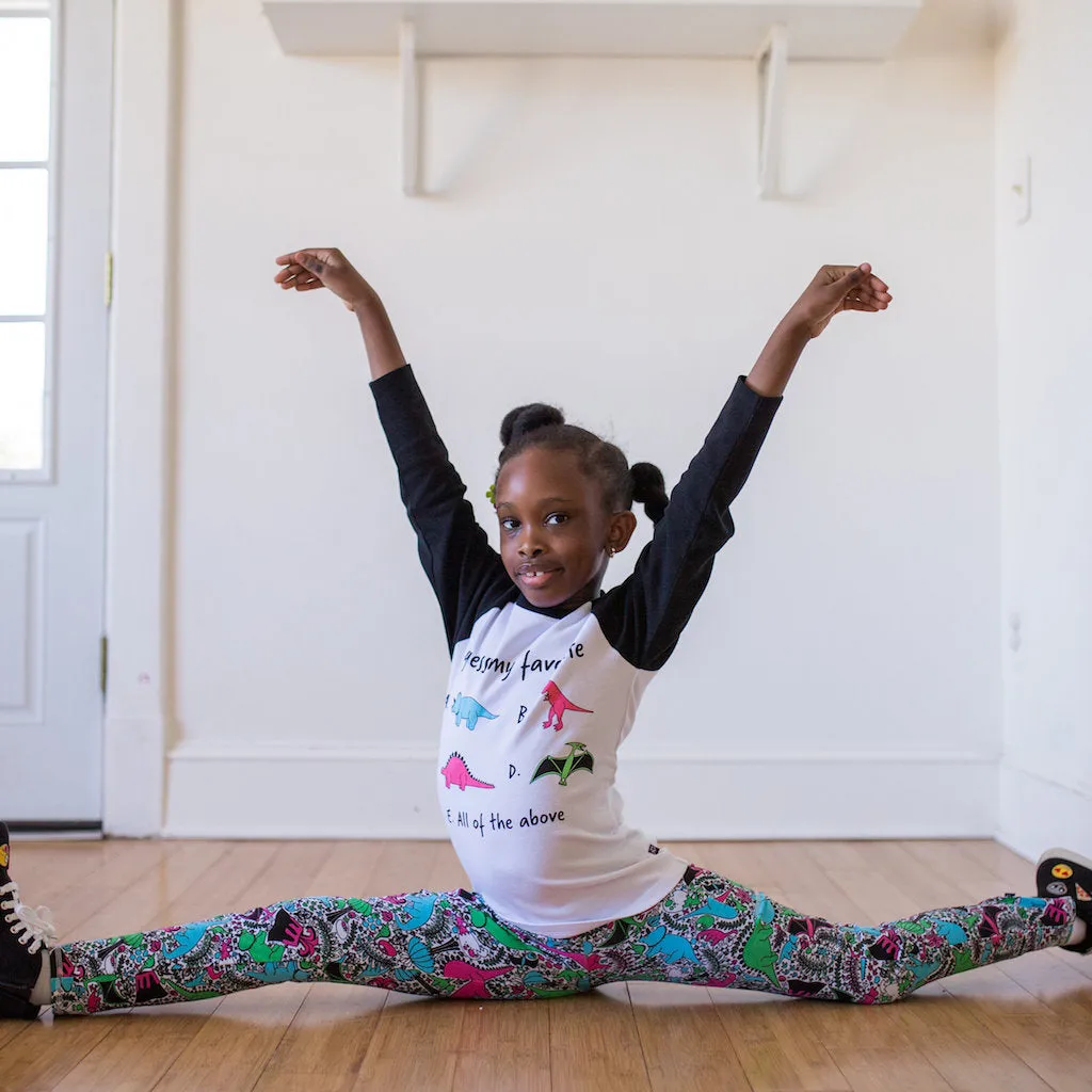 “She-Rex” Dinosaurs Leggings with Pockets