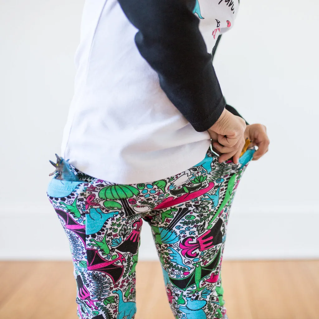 “She-Rex” Dinosaurs Leggings with Pockets