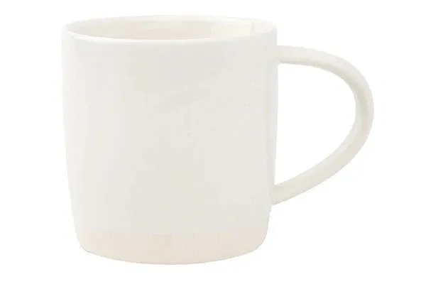 Shell Bisque Porcelain Mug, Set of 4