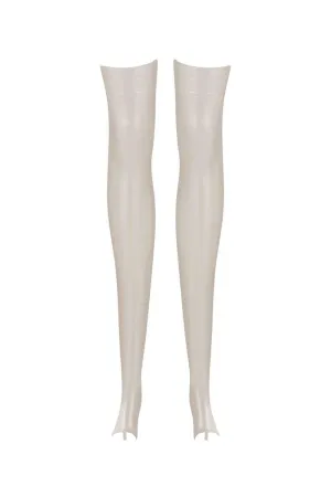 Sigma White Ivory Latex Stockings