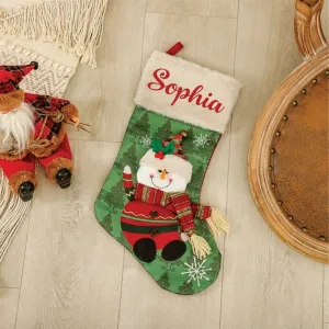 The Famous Five Stockings - Snowy Snowman