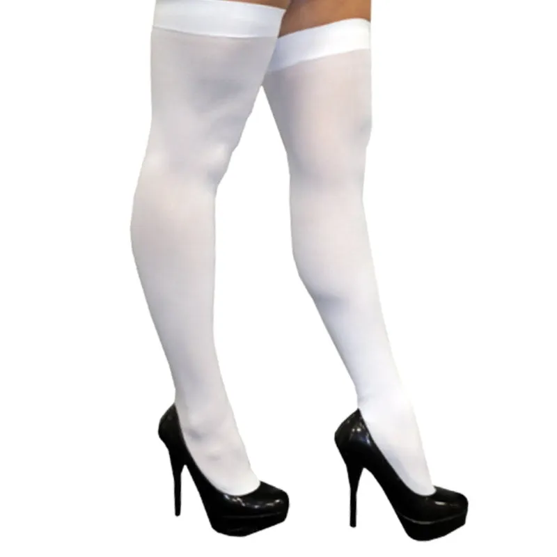 Thigh High Stockings by Rebel Legs - Black or White