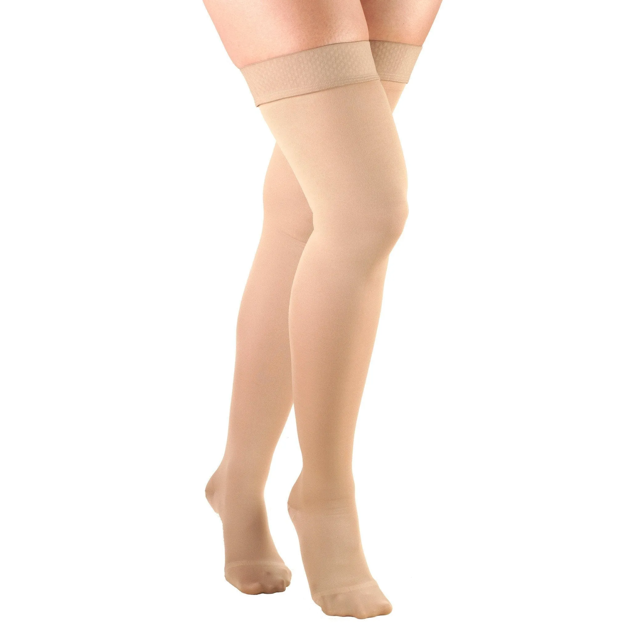 TRUFORM® Ladies Opaque Thigh High 20-30 mmHg