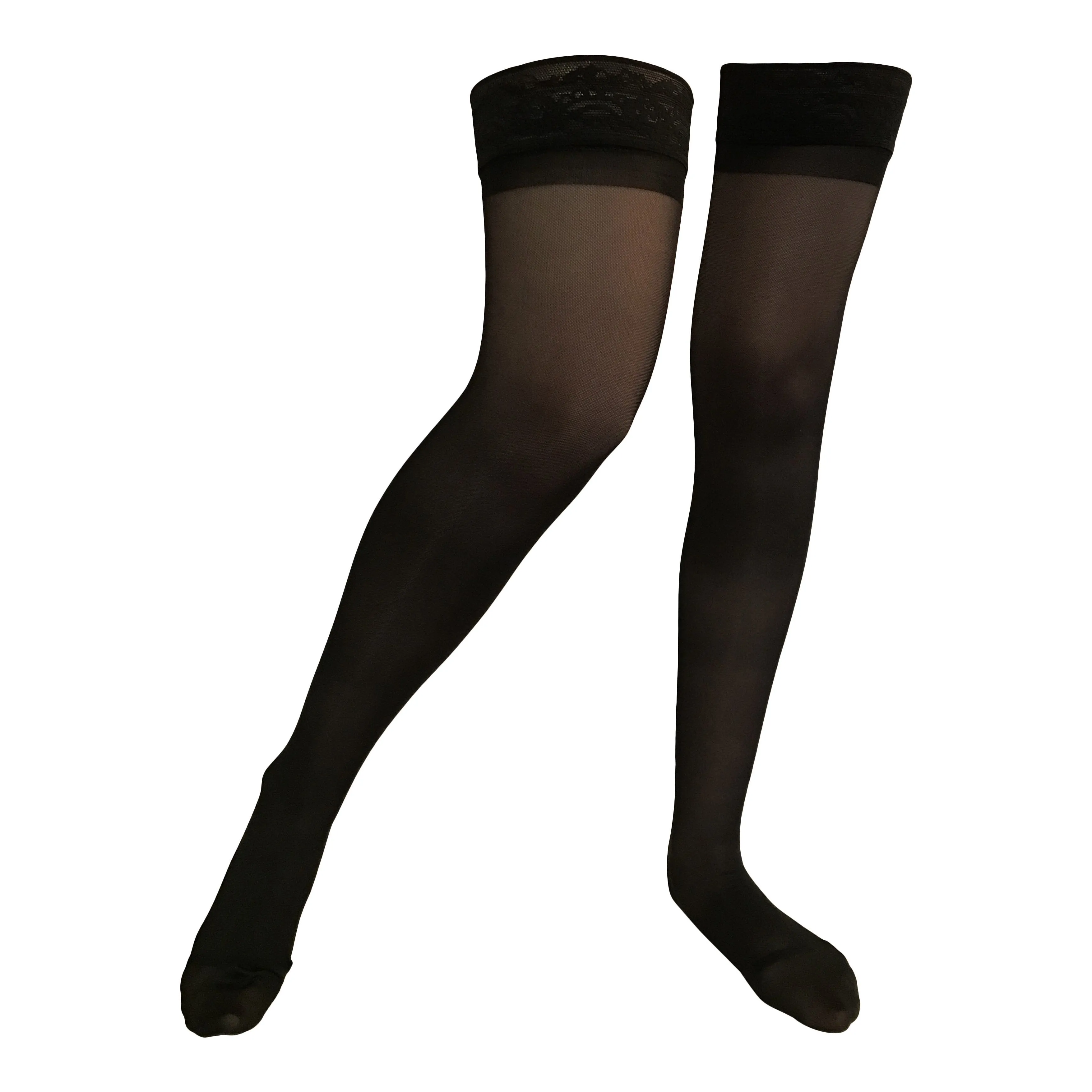 Truform Sheer Thigh High Support Stockings, 15-20 mmHg