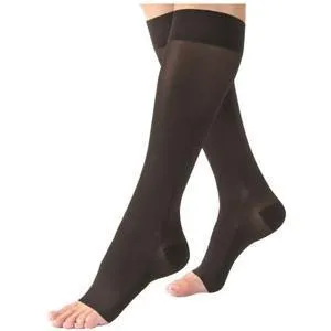 UltraSheer Knee-High Compression Stockings, Large, 30-40 mmHg, Classic Black