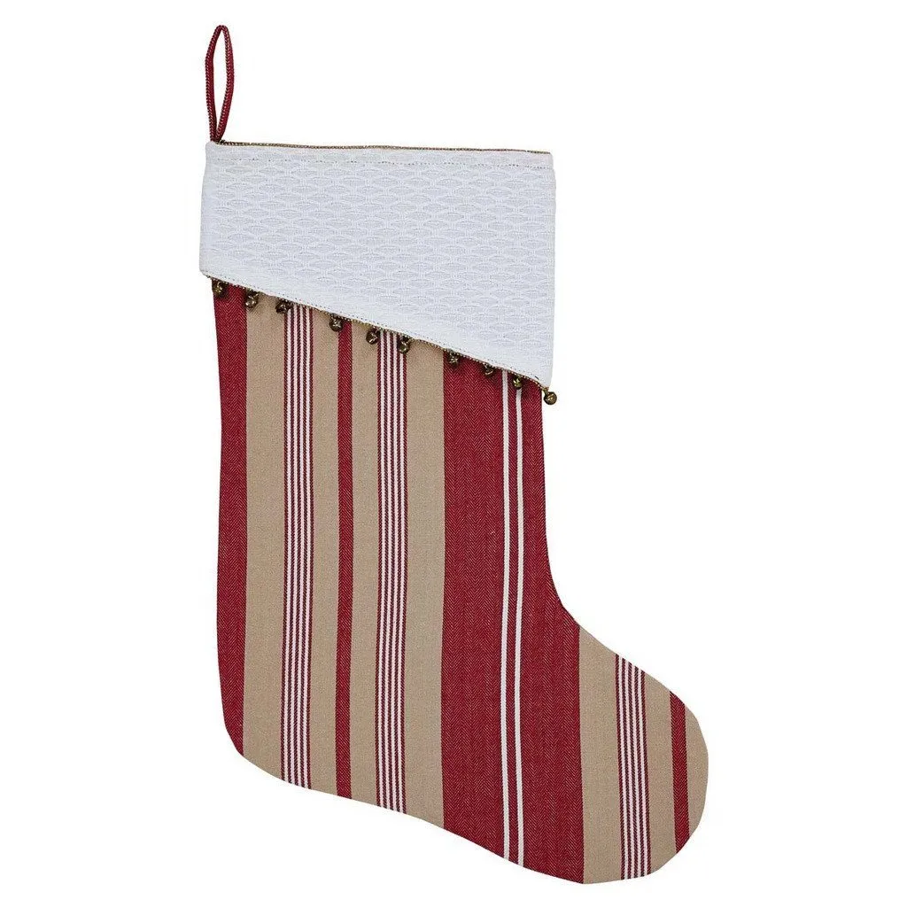 Vintage Stripe Stocking 11x15"