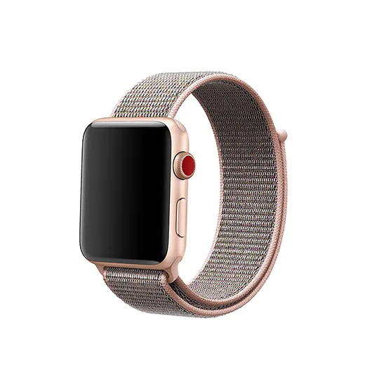 Woven Nylon Strap For Apple Watch-Red (42/44/45/49mm)